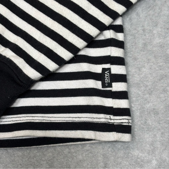 Vans x Breana Geering Skate Striped Long Sleeve Shirt-Black & White-Women Medium - Picture 4 of 8